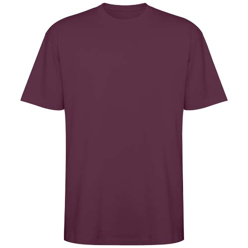 T-shirt personnalisable unisexe oversize coton épais 210g Bull Rouge / Prune